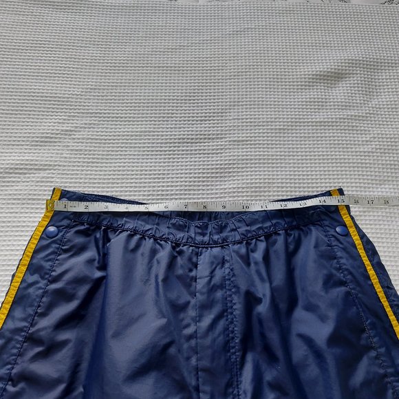 Polo Jeans Co. Ralph Lauren Windbreaker Short Pant Medium Blue Side Snap Button - Picture 9 of 11